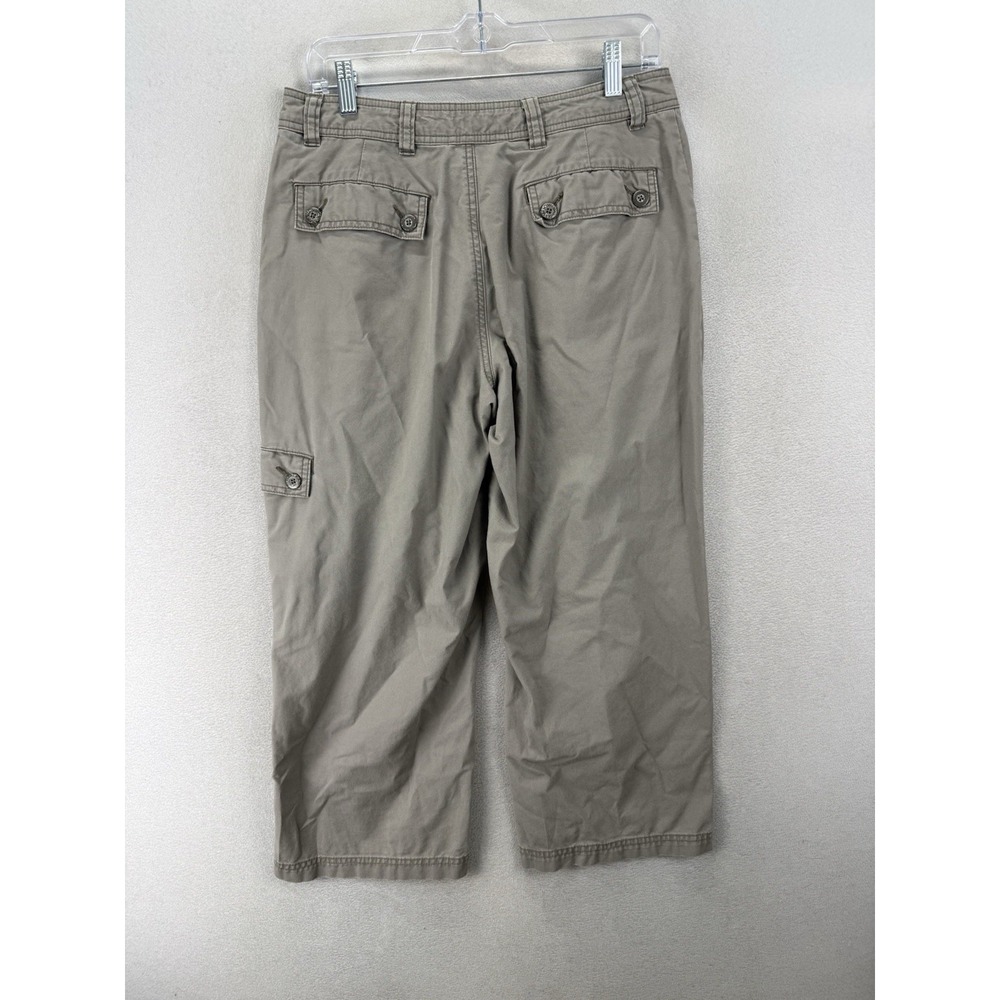 Royal Robbins‎ Cargo Crop Pants Womens 8 Beige Cotton Outdoor Travel Hiking Work - Picture 3 of 8
